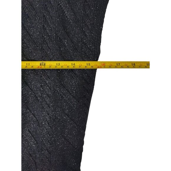 Calvin Klein Jeans Black Sleeveless Knit Top With Metallic Accents, Size S/P - Picture 7 of 8